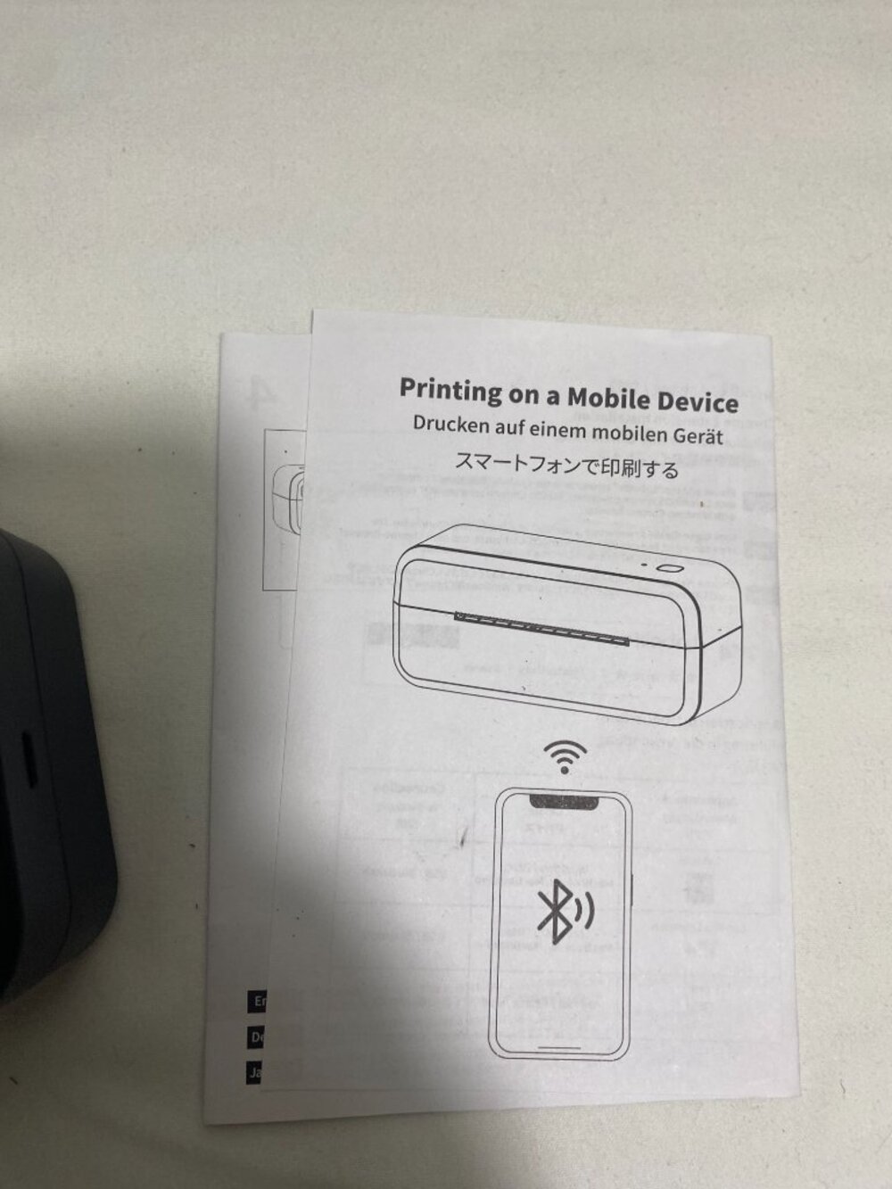 Portable Wireless A4 Thermal Printer Bluetooth USB-C w/ Paper Roll Tested Works - Picture 7 of 7